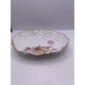 Vintage ROYAL BAVARIAN CHINA Floral  Bowl (Germany)  Candy, Soap, Nut  Dish EUC